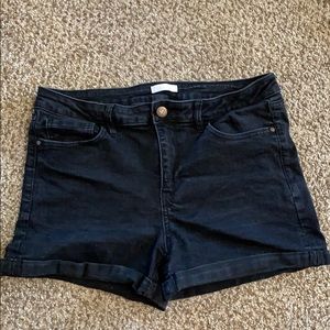 3 For $25!! Black Denim Shorts